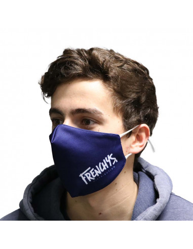 Frenchys Face Mask Logo Midnight Blue