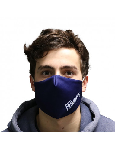 Frenchys Face Mask Logo Midnight Blue