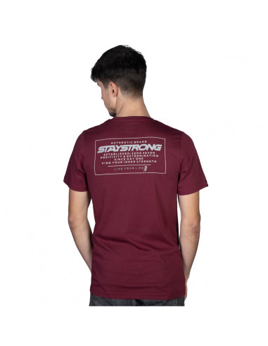 T-Shirt Staystrong Authentic Box Maroon