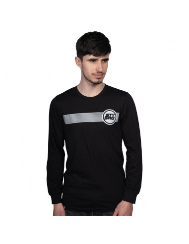 T-Shirt L/S Staystrong Icon Stripe Black
