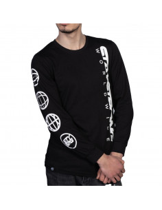T-Shirt L/S Staystrong Icon Worldwide Black 2