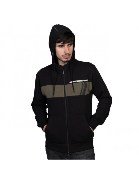 Staystrong Sweat Cut Stripe Full Zip Black/Olive