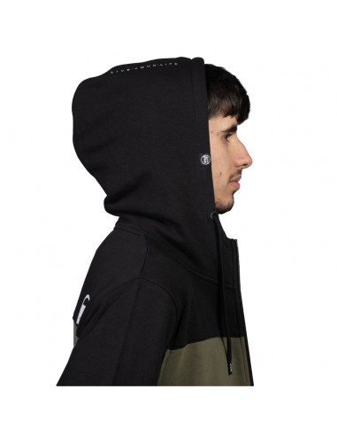 Staystrong Sweat Cut Stripe Full Zip Black/Olive