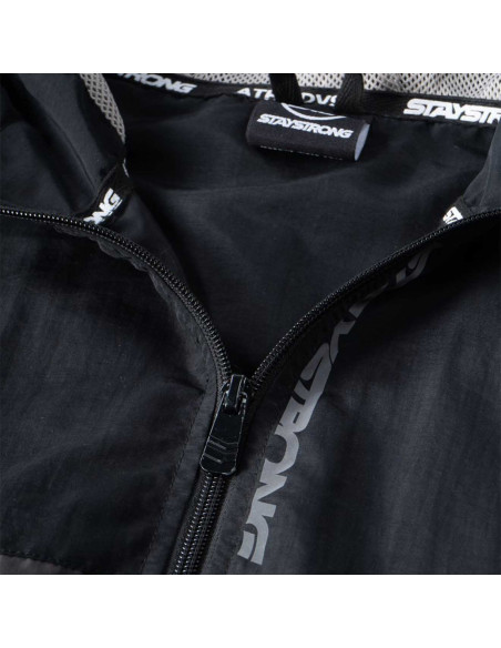 Staystrong Jacket Cut Off Vertical Black