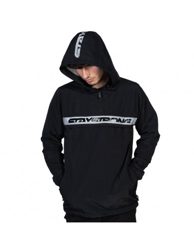 Staystrong Jacket Reflective Stripe Black
