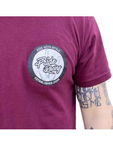 Pride T-Shirt Cool Patch Burgundy