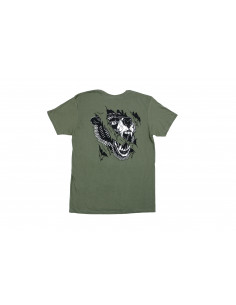 T-Shirt Odyssey Ripped Monogram Olive 2