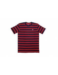 Odyssey Stitched Monogram T-Shirt Navy/Red