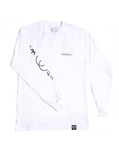 Federal Perrin L/S T-Shirt White