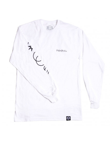 T-Shirt Federal Perrin L/S Blanc