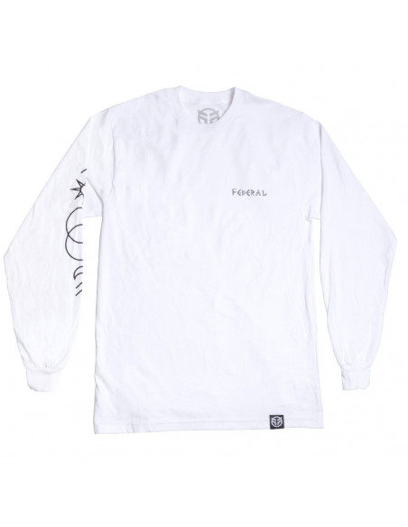 Federal Perrin L/S T-Shirt White