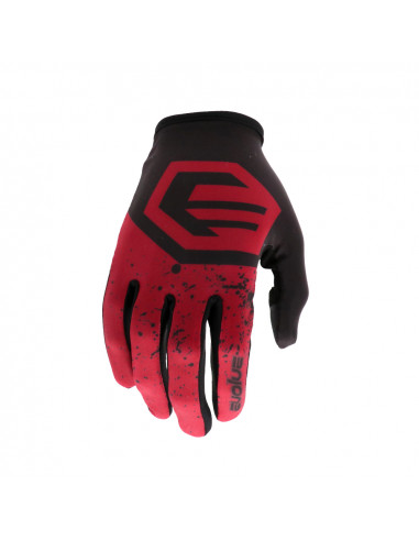 Evolve Splatter Adult Gloves Burgundy/Black
