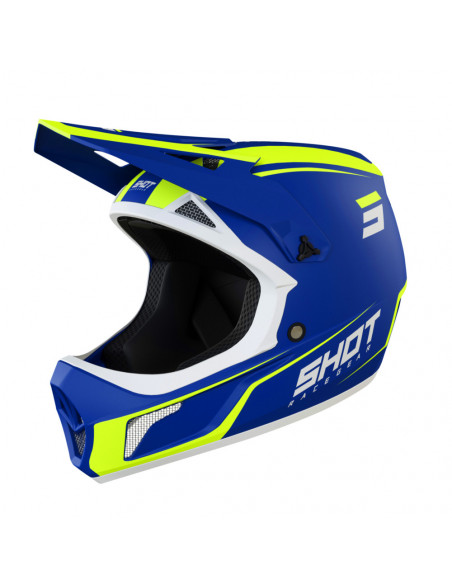 Casque Shot Rogue - United Matt Blue/Neon Yellow