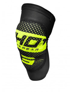 Genouillères Shot Airlight Noir/Jaune Fluo Adulte