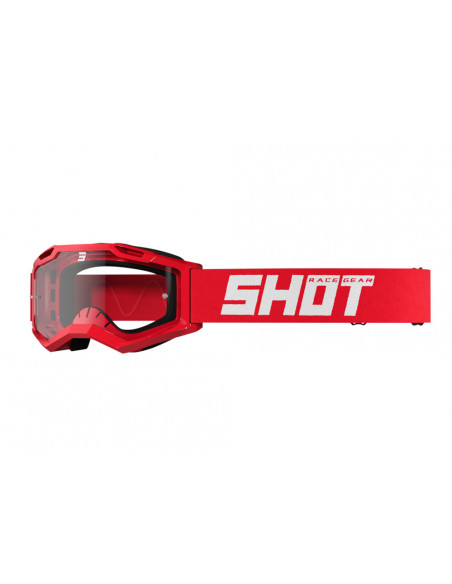 Masque Shot Assault 2.0 Solid Rouge Brillant