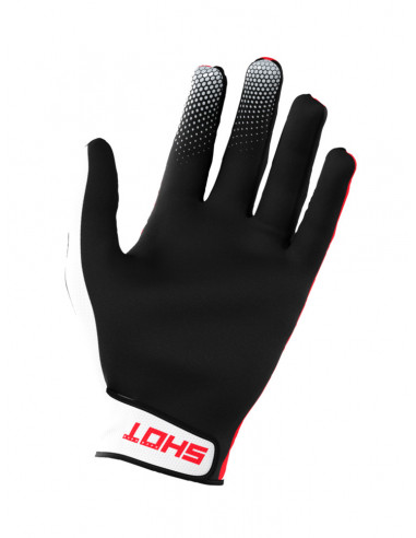 Shot Rogue Revolt Adult Gloves Red