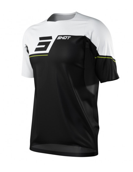 Shot Revolt Black/White Short Sleeves  Jersey Kid