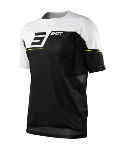 Shot Revolt Black/White Short Sleeves  Jersey