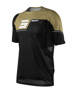 Shot Revolt Black/Gold Short Sleeves  Jersey