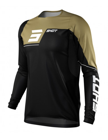 Shot Revolt Black/Gold Jersey Long Sleeves