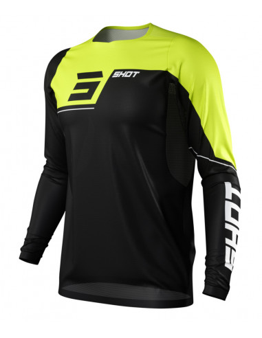 Shot Revolt Black/Yellow Jersey Long Sleeves
