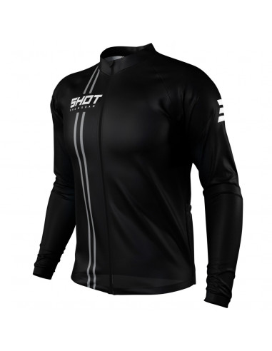Maillot Manches Longues Shot Unlimited Zip Noir
