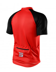 Maillot Manches Courtes Shot Unlimited Zip Rouge 2