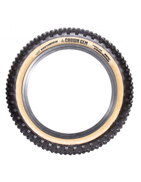 Pneu Vee Tire Crown Gem Kid Rigide 24 Flanc Beige