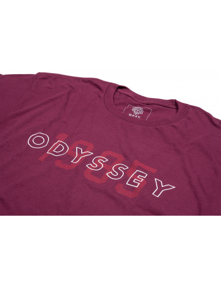 Odyssey Overlap T-Shirt Burgundy