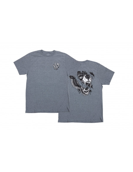Odyssey Ripped Monogram T-Shirt Heather Grey