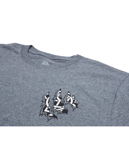 Odyssey Ripped Monogram T-Shirt Heather Grey