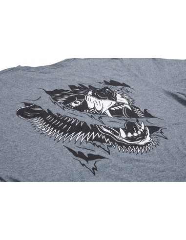 Odyssey Ripped Monogram T-Shirt Heather Grey