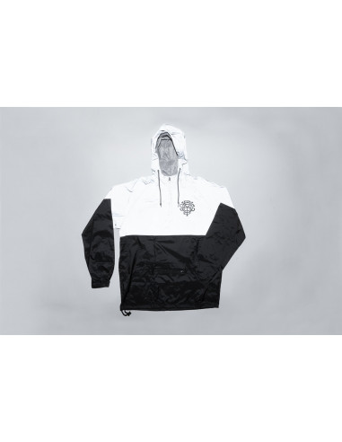 Odyssey Monogram Windbreaker Jacket Silver Reflective / Black