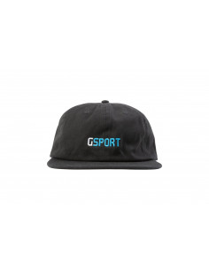 Gsport Brand 6-Panel Unstructured Cap Black 2