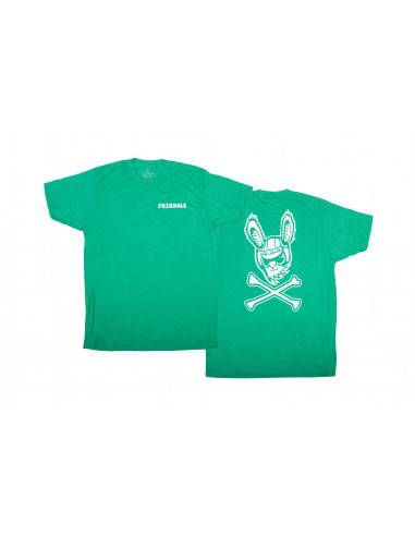 Tee Shirt Fairdale Jolly Rogers Heather Kelly Vert