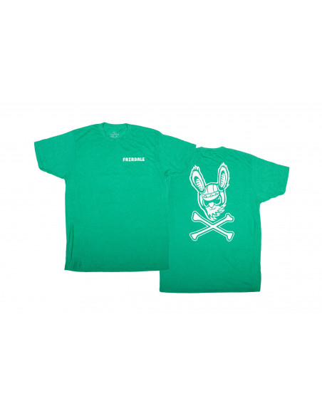 Tee Shirt Fairdale Jolly Rogers Heather Kelly Vert