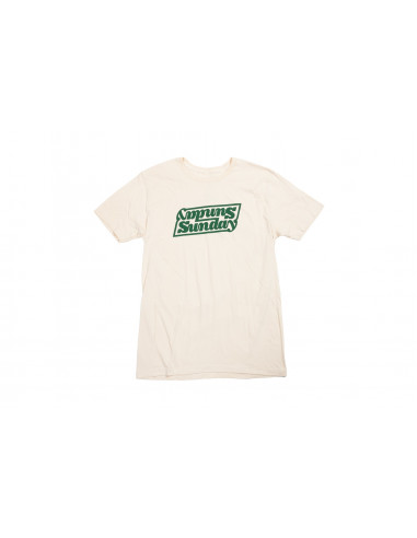 Sunday Linked T-Shirt Off White/Forest Green
