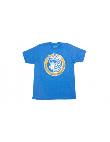 Tee Shirt Fairdale Debra Zebra Heather Royal Bleu