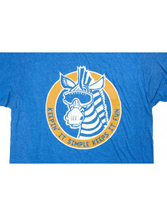 Tee Shirt Fairdale Debra Zebra Heather Royal Blue 2