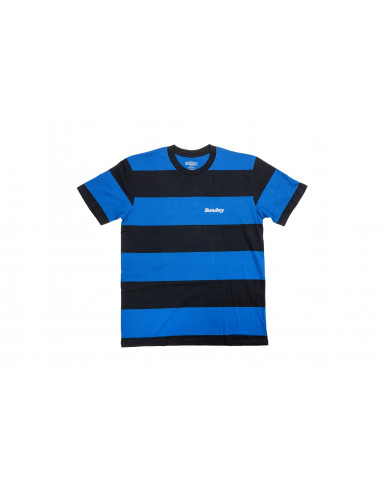 Sunday Game T-Shirt Blue/Black Stripes