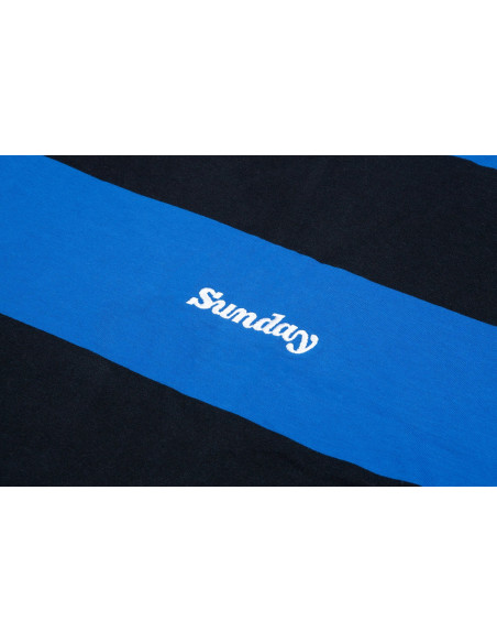 Sunday Game T-Shirt Blue/Black Stripes