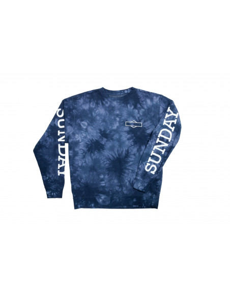 Tee Shirt Manches Longues Sunday Rockwell Box Tie-Dye Violet