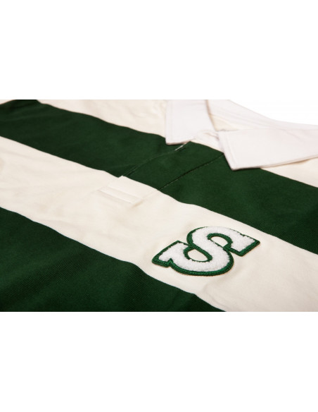 Tee Shirt Manches Longues Sunday Game Rugby Blanc / Vert