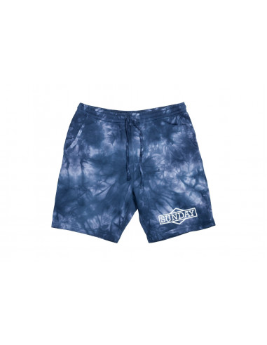 Sunday Cornerstone Sweat Shorts Tie-Dye Navy