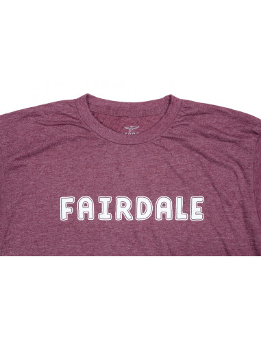 Tee Shirt Fairdale Outline Heather Bordeaux