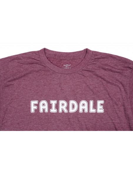 Fairdale Outline Tee Shirt Heather Burgundy