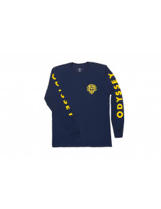 Odyssey Futura Ls T-Shirt Navy / Mustard Ink