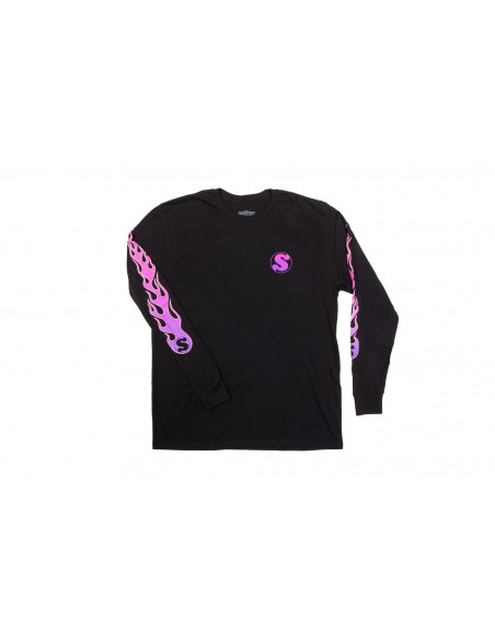 Tee Shirt LS Sunday Flame Black / Purple