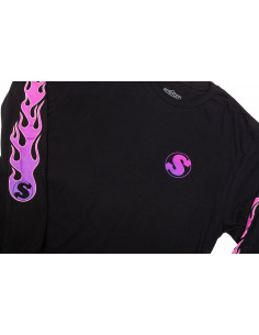 Sunday Flame Ls T-Shirt Black / Purple 2