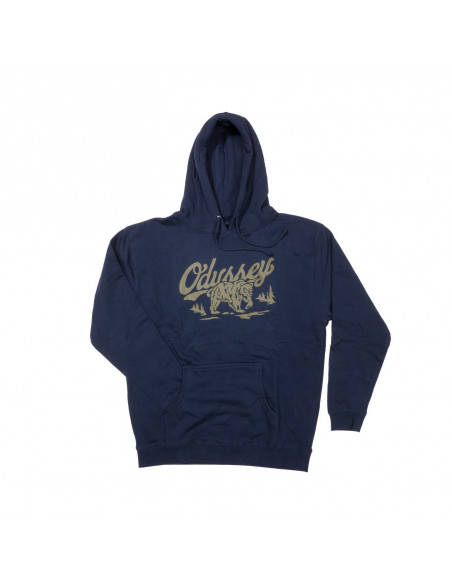 Odyssey Roam Pullover Hoodie Navy W/Olive Stitch